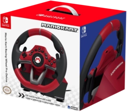 Mario Kart Racing Wheel Pro Deluxe for Nintendo Switch - Red and Black