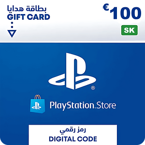 بطاقة شحن بلايستيشن ستور 100 يورو - سلوفاكيا -  للبيع في الإمارات من خلال Games2all