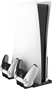 ستاند ووحدة شحن لجهاز بلايستيشن 5 (ديجيتال وفزيكال) من ايبلاي - أسود