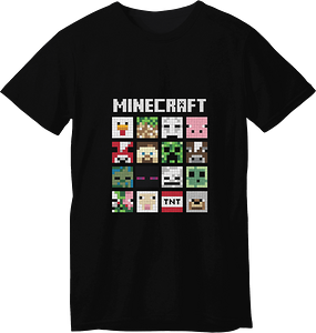 Minecraft Themes LOOM Kids Gaming T-Shirt