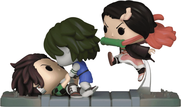 Funko POP! Moments - Anime: Demon Slayer - Tanjiro & Nezuko vs. Temple Demon (Exc)  for sale in Emirates from Games2all
