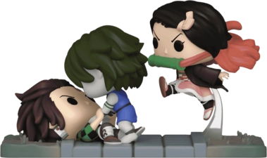 Funko POP! Moments - Anime: Demon Slayer - Tanjiro & Nezuko vs. Temple Demon (Exc)  for sale in Emirates from Games2all