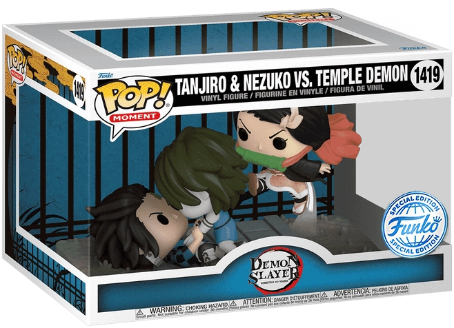Funko POP! Moments - Anime: Demon Slayer - Tanjiro & Nezuko vs. Temple Demon (Exc)  for sale in Emirates from Games2all