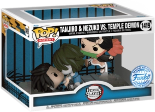 Funko POP! Moments - Anime: Demon Slayer - Tanjiro & Nezuko vs. Temple Demon (Exc)  for sale in Emirates from Games2all